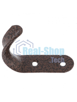 Крючок-вешалка №7, антик медь, 10 шт. (Металлист) Россия