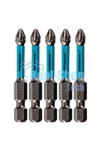 Набор бит торсионных Gross PH2x50 мм, для ударных шуруповертов, 5 шт.