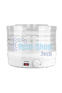 Сушилка для овощей и фруктов Blackton Bt FD1114 White-green, Мощность 245 Вт, Регулировка температуры 35-70 °С, 5 основых поддонов, 2 дополнительных поддона для пастилы, Конвективная сушка, Сохраняет максимум витаминов и питательных веществ в овощах, фрук