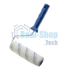 Валик Сибртех Водные краски, 180 мм, ворс 12мм, D - 36 мм, D ручки - 6 мм, полиэстер