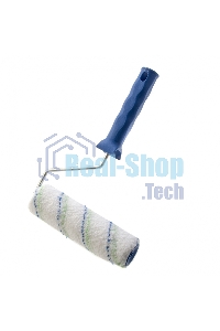 Валик Сибртех Водные краски, 180 мм, ворс 12мм, D - 36 мм, D ручки - 6 мм, полиэстер