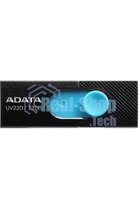 Флешка USB ADATA UV220 (AUV220-32G-RBKBL), 32Gb, USB 2.0, R/W 15/5, черный/голубой