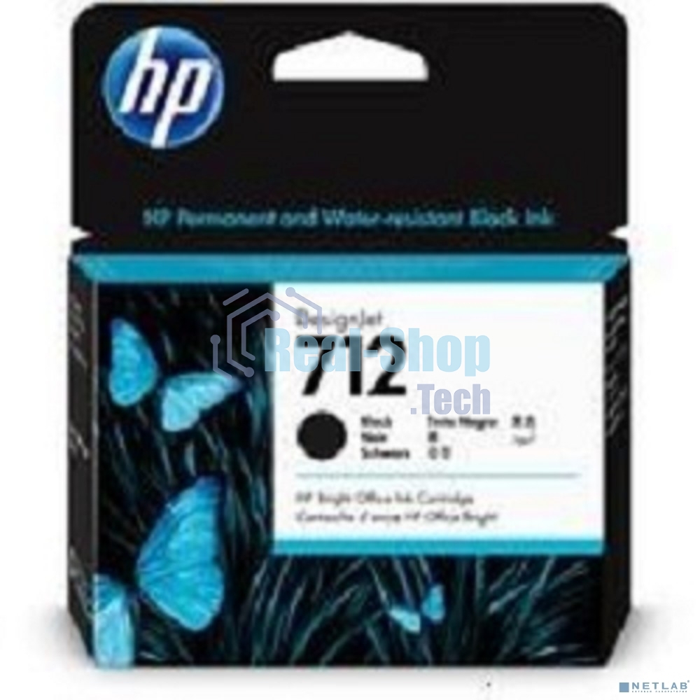 Картридж струйный HP 712 3ED71A черный (80мл) для HP DJ Т230/630