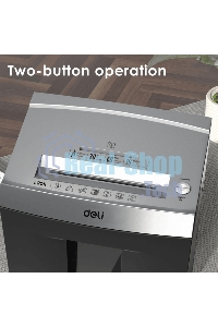 Шредер Deli ET096 серебристый (секр.P-5) фрагменты 16лист. 30лтр. CD