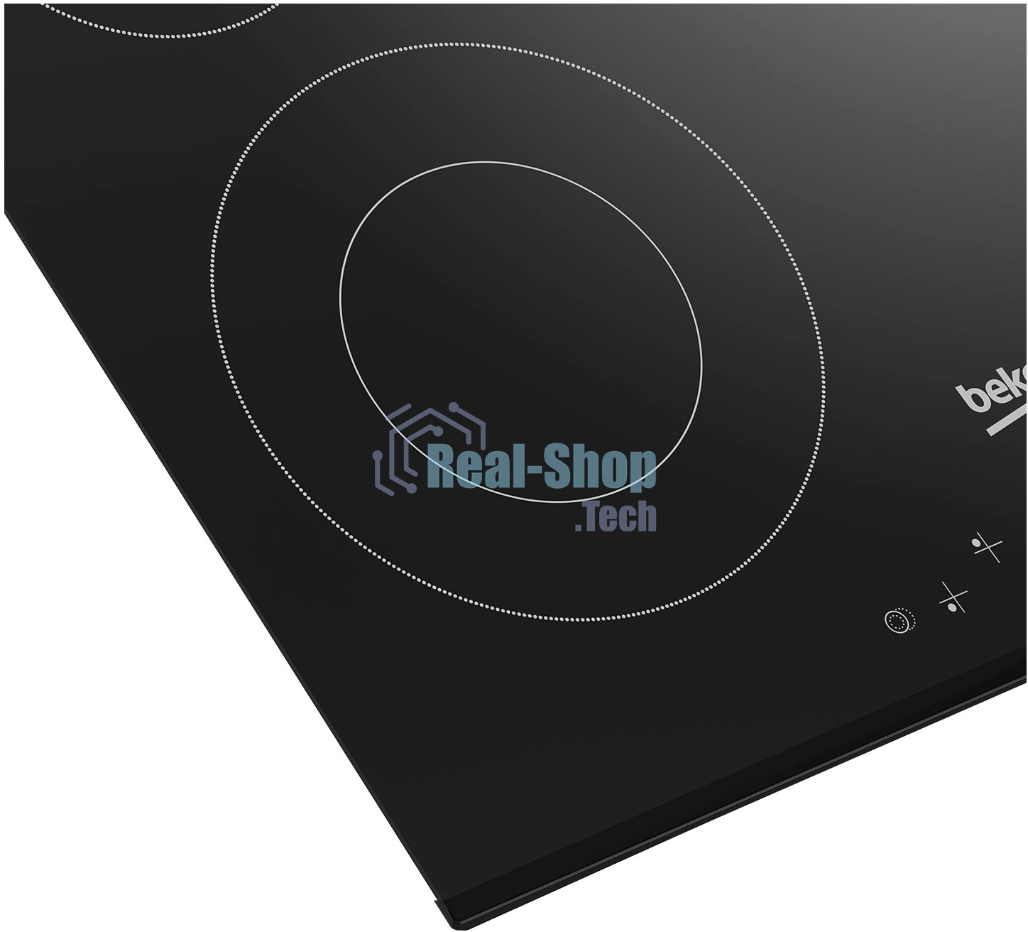 Электрическая варочная поверхность Beko BHC6440KBEB, 4 конфорки, с зоной расширения, стеклокерамика, 6900 Вт