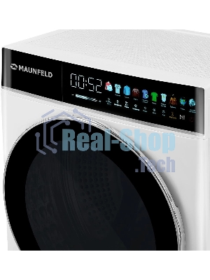 Стиральная машина Maunfeld MFWD1295WH05 белый, загрузка фронтальная 9 кг, 1200 об/мин., класс: В