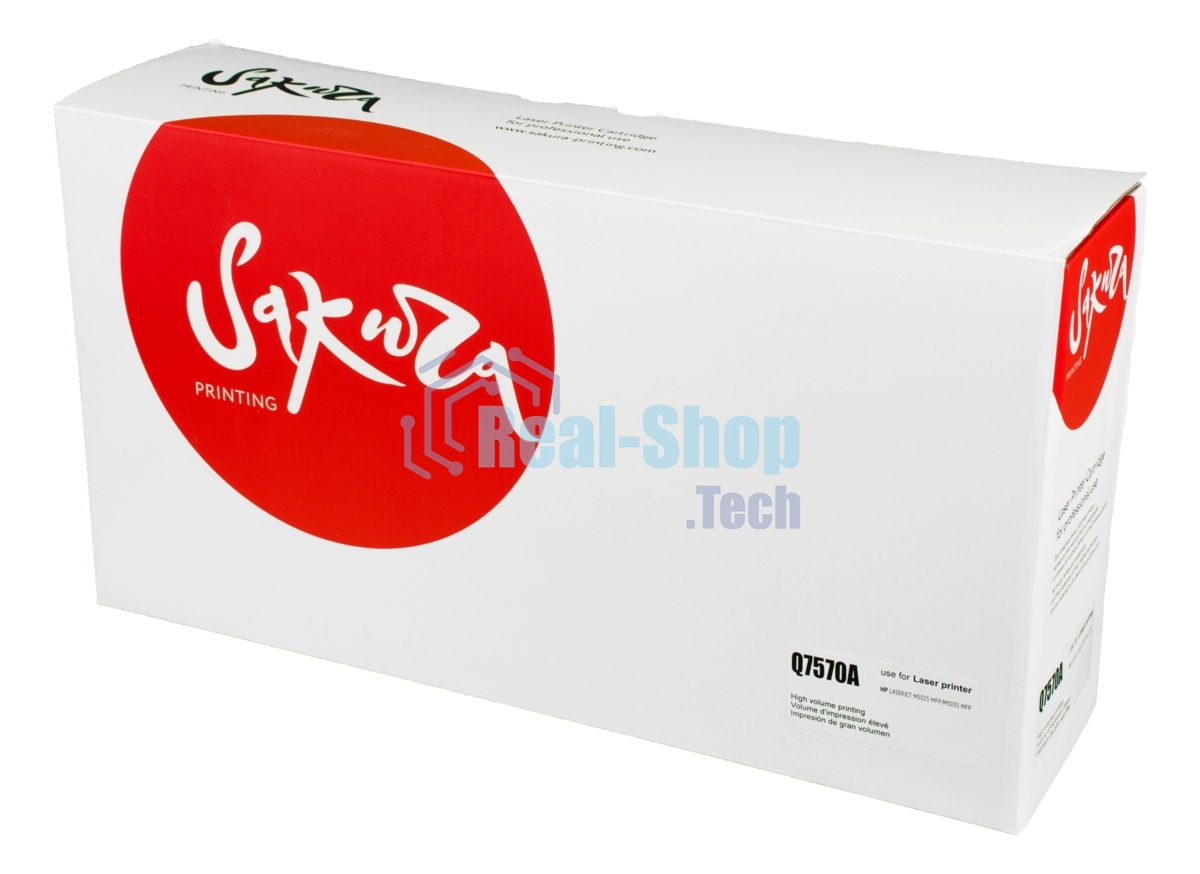 Картридж лазерный Sakura Q7570A для HP LJ M5025,M5035, черный, 15 000 к.