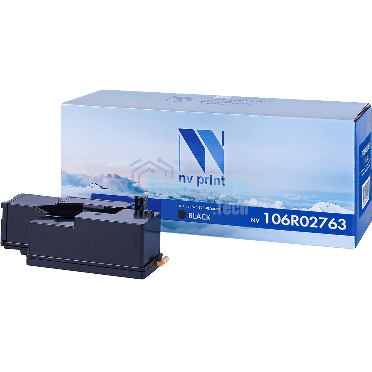 Картридж лазерный NVPrint совместимый Xerox 106R02763 черный для Phaser 6020/6022/WorkCentre 6025/6027 (2000k)