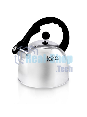 Чайник металлический Lara LR00-05 (зеркальный) 2.5 л, индукционное дно 0.3 мм, автоподъем ручки