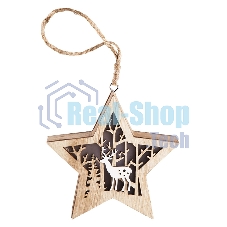 Деревянная фигурка Neon-night с подсветкой 