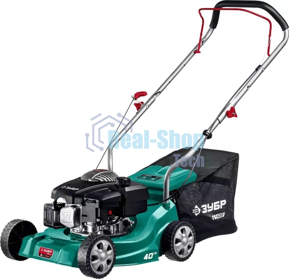 Газонокосилка Зубр 400 мм 2.5 л.с. бензиновая
