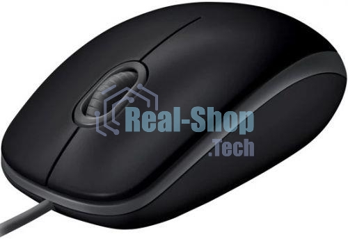 Мышь проводная Logitech M110 Silent черный, 1000 dpi, USB, кнопки - 3