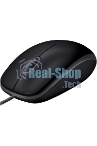 Мышь проводная Logitech M110 Silent черный, 1000 dpi, USB, кнопки - 3