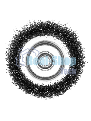 Щетка для УШМ Сибртех 125 мм М14, чашка, витая проволока 0,3 мм