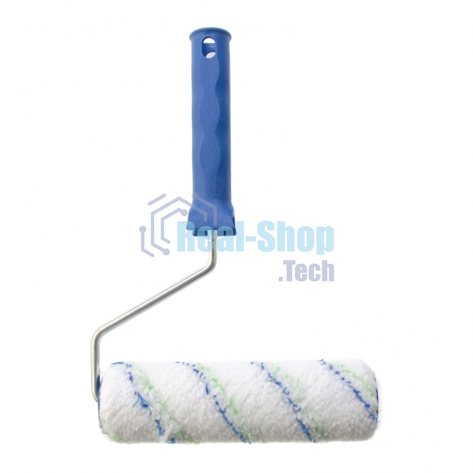 Валик Сибртех Водные краски, 180 мм, ворс 12мм, D - 36 мм, D ручки - 6 мм, полиэстер