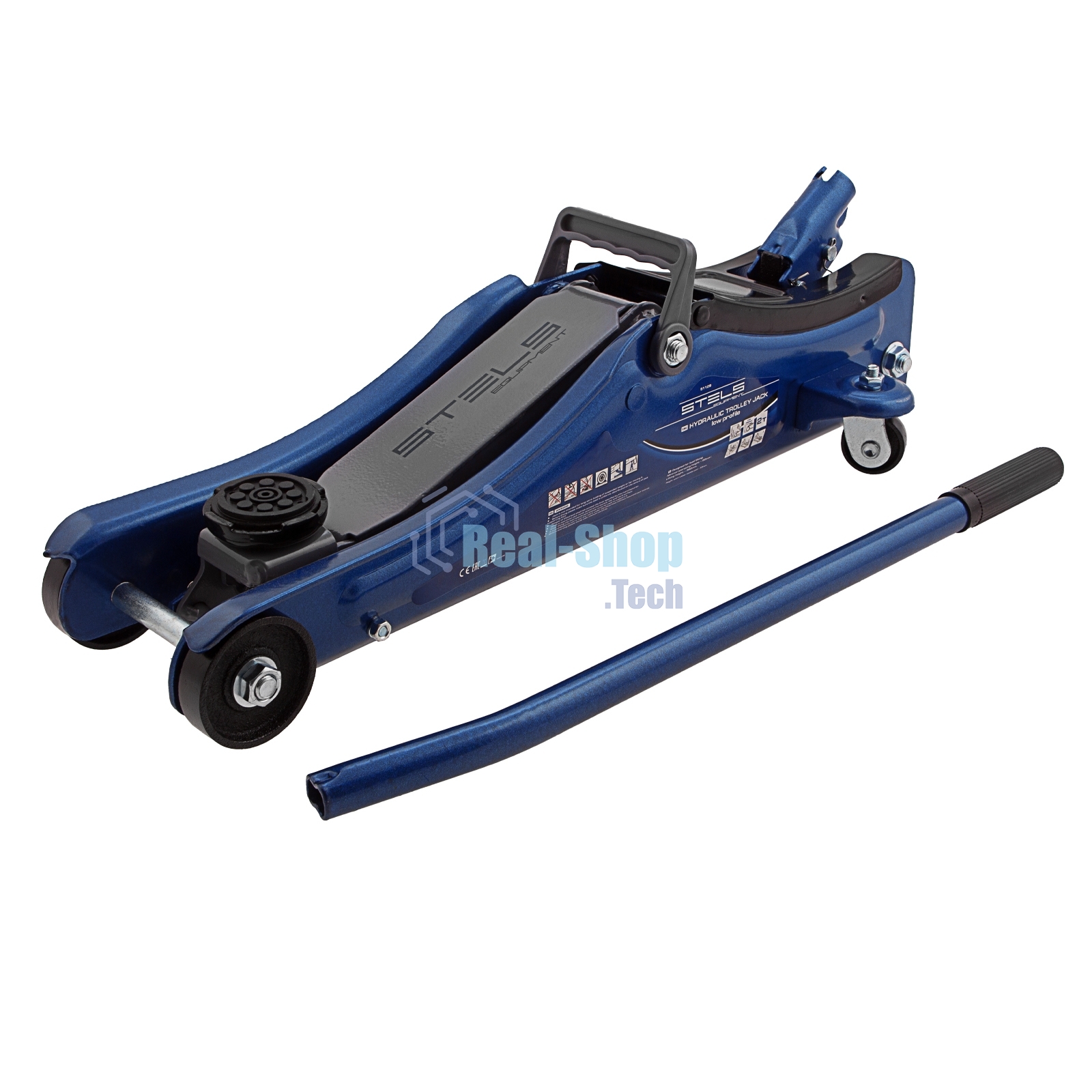 Домкрат Stels 51129 гидравлический подкатной 2 тонны low profile 80-380 мм