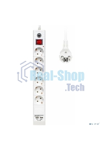 Сетевой фильтр Buro BU-SP3 USB 2A-W 3 м (6 розеток) белый (коробка)