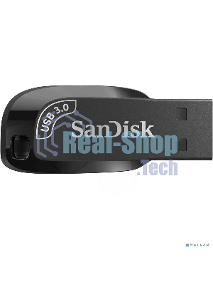 Флешка USB SanDisk CZ410 Ultra Shift (SDCZ410-128G-G46), 128Gb, USB 3.2, R/W 100/45, черный