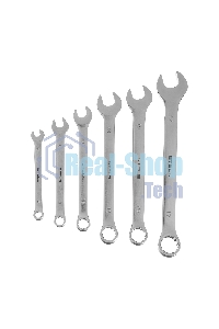 Набор ключей комбинированных 6-17 мм, 6 шт., CrV, матовый хром Stels