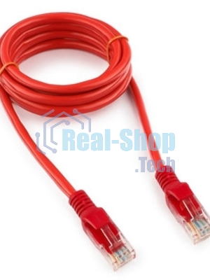 Патч-корд UTP Cablexpert cat.5e, 1.5м, литой, многожильный, красный