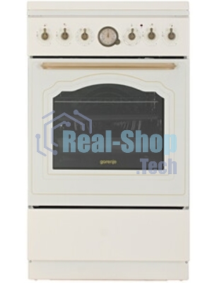 Плита комбинированная Gorenje GKS5B70CLI бежевый, конфорок 4 газовых, духовка 70 л, 50 см x 85 см x 59.4 см