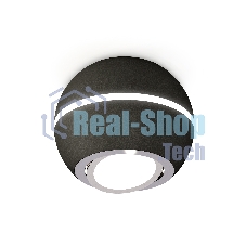 Светильник Ambrella Light XS1102021 SBK/PSL черный песок/серебро полированное MR16 GU5.3 LED 3W 4200K (C1102, N7003)