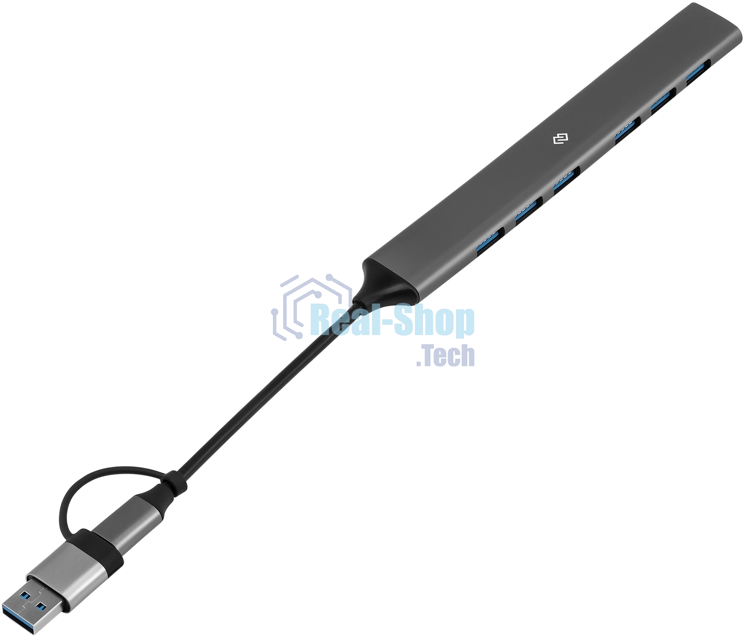 USB-концентратор Digma DHUB-7USB-AC-3.0, USB-C + USB-A, USB 3.0 7 портов, USB