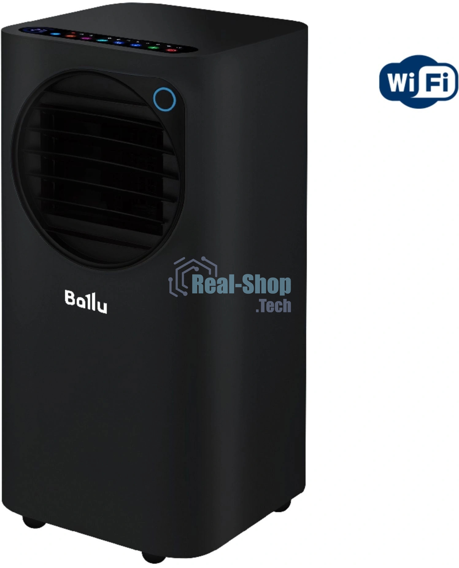 Кондиционер мобильный Ballu Eclipse BPAC-10 EPB/N6 10000 BTU, 24 м², 50 дБ, охлаждение, осушение, черный