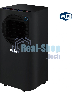 Кондиционер мобильный Ballu Eclipse BPAC-10 EPB/N6 10000 BTU, 24 м², 50 дБ, охлаждение, осушение, черный