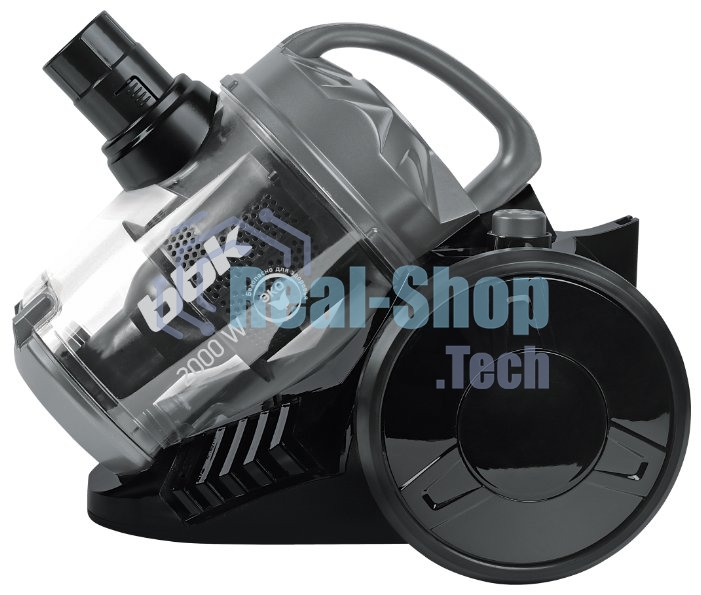 Пылесос BBK BV1503 (черный/темно-серый), 2000Вт, без мешка, объем контейнера для пыли 2,5л, мощность 320 Вт