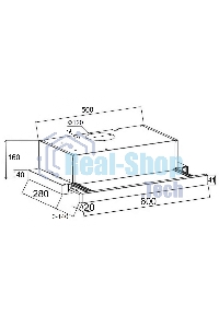 Вытяжка встраиваемая LEX HUBBLE 2M 600 WHITE, 60 см, 1000 куб. м/ч, 52 дБ белый