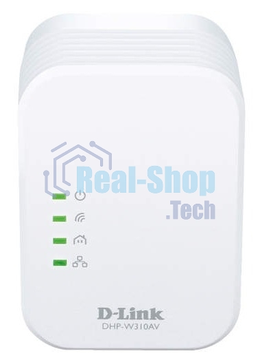 Беспроводной PowerLine-адаптер D-Link DHP-W310AV N300 с поддержкой HomePlug AV