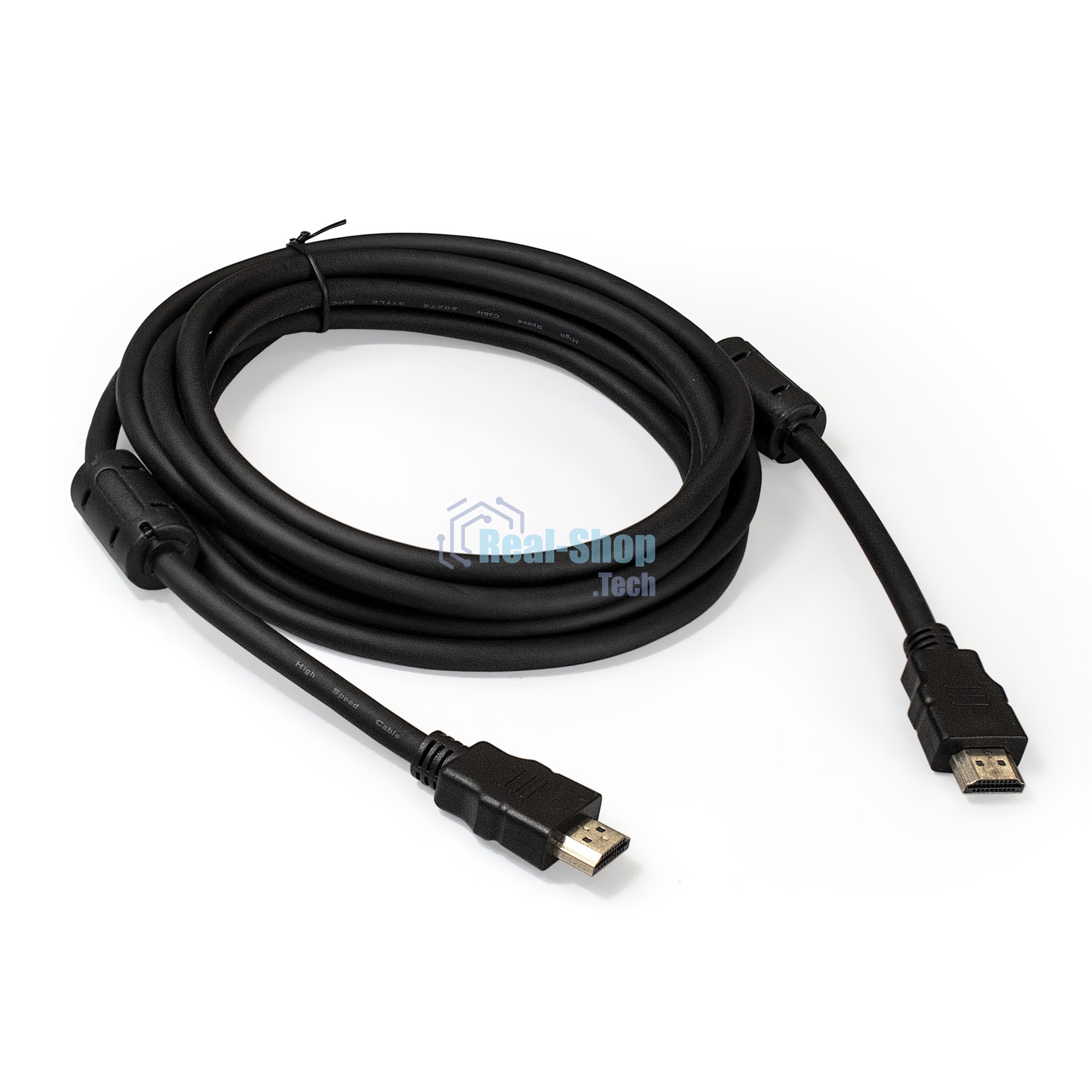 Кабель HDMI Exegate EX287724RUS EX-CC-HDMI2-3.0F (19M/19M, v2.0, 3м, 4K UHD, Ethernet, ферритовые кольца, позолоченные контакты)