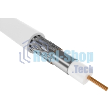 Кабель коаксиальный ITK GENERICA CC3-R6F1-111-100-G RG-6 SF/UTP общий экран в оплетке 75Om PVC внутренний 100м белый