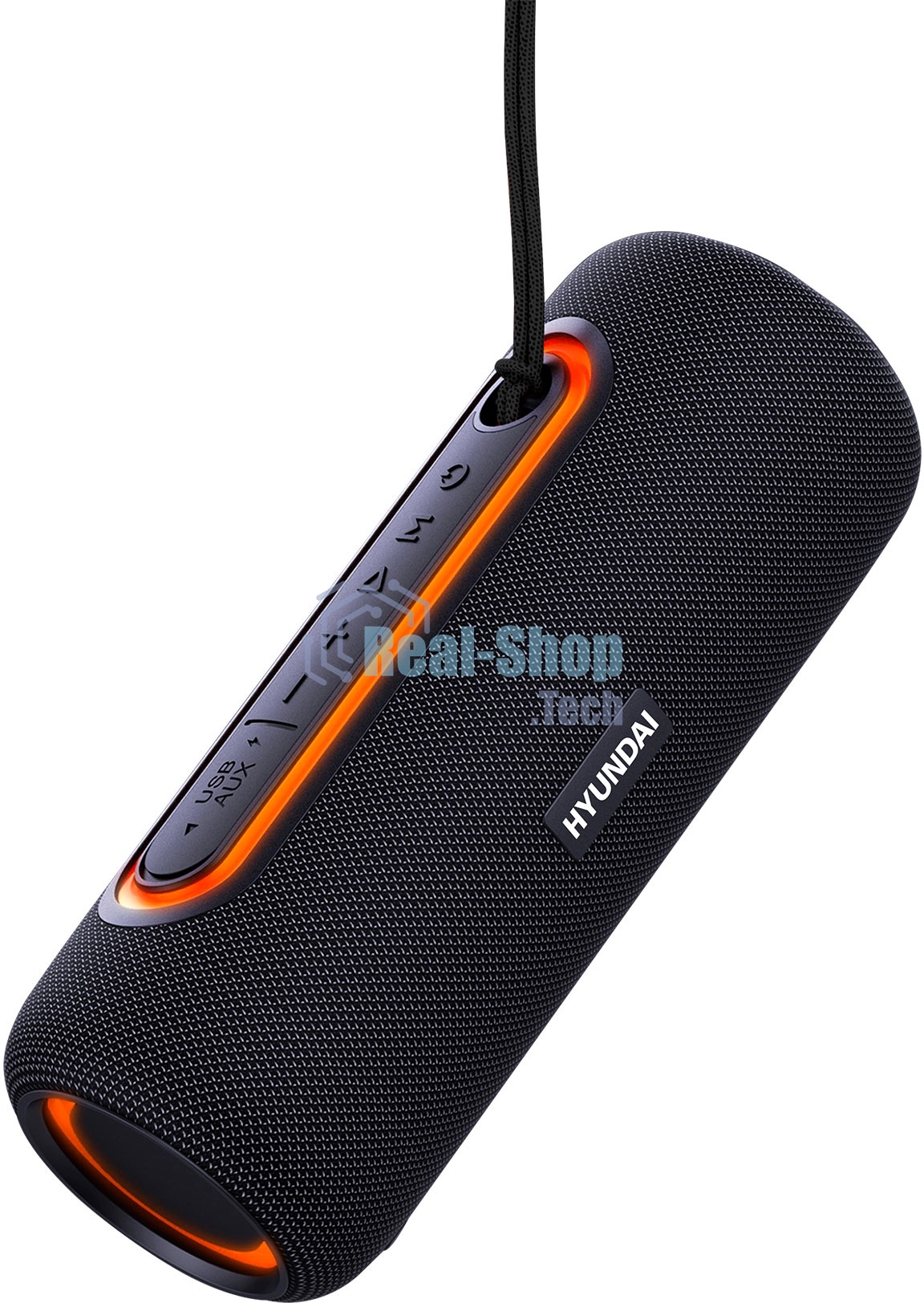 Портативная колонка Hyundai H-PS1021 черный/черный 25 Вт 1.0 BT 10м 1500mAh