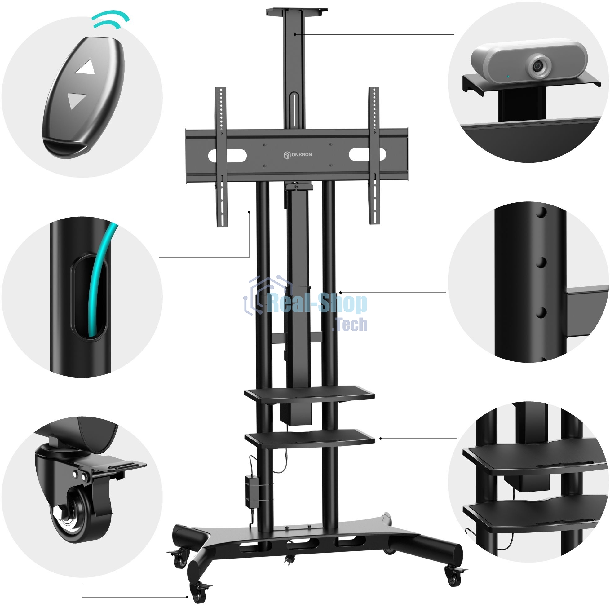 Подставка для телевизора Onkron TS1881 Elift черный 50