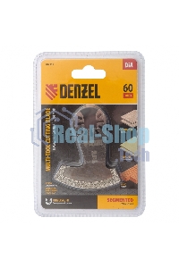 Насадка для МФИ Denzel режущая сегментная, DiA, по камню и плитке, 60 мм