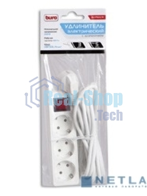 Сетевой удлинитель Buro BU-PS3.5/W 5 м (3 розетки) белый (пакет ПЭ)