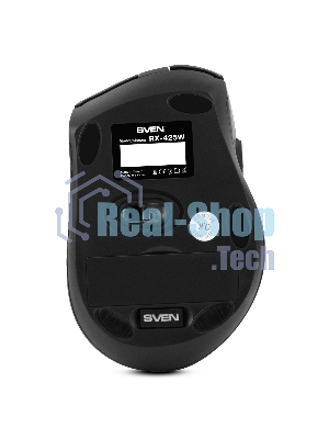 Мышь беспроводная SVEN RX-425W черный, 1600 dpi, радиоканал, USB, кнопки - 6