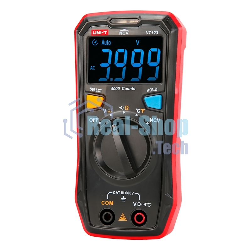 Мультиметр UNI-T Мультиметр UT123, 600В, 20МОм, карманный (0511237)