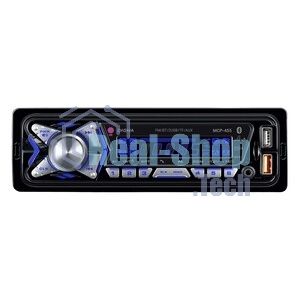Автомагнитола Digma MCP-455, 1 DIN, Bluetooth, USB Type-A, AUX, пульт ДУ