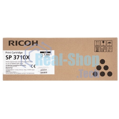 Картридж лазерный Ricoh SP 3710X черный для SP 3710DN/SP 3710SF 7 000 страниц.