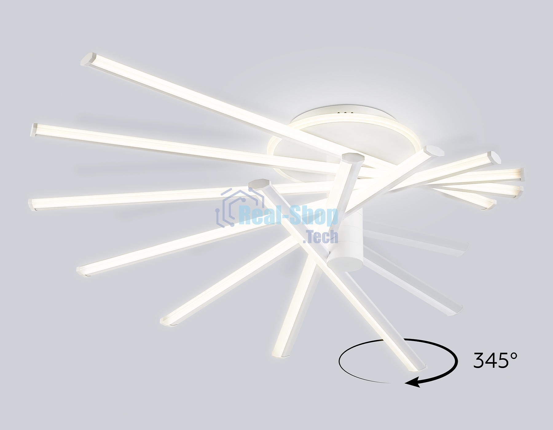 Потолочный светодиодный светильник Ambrella light FL6241 WH белый 135W 3000K-6400K 900*750*230 (ПДУ ИК)