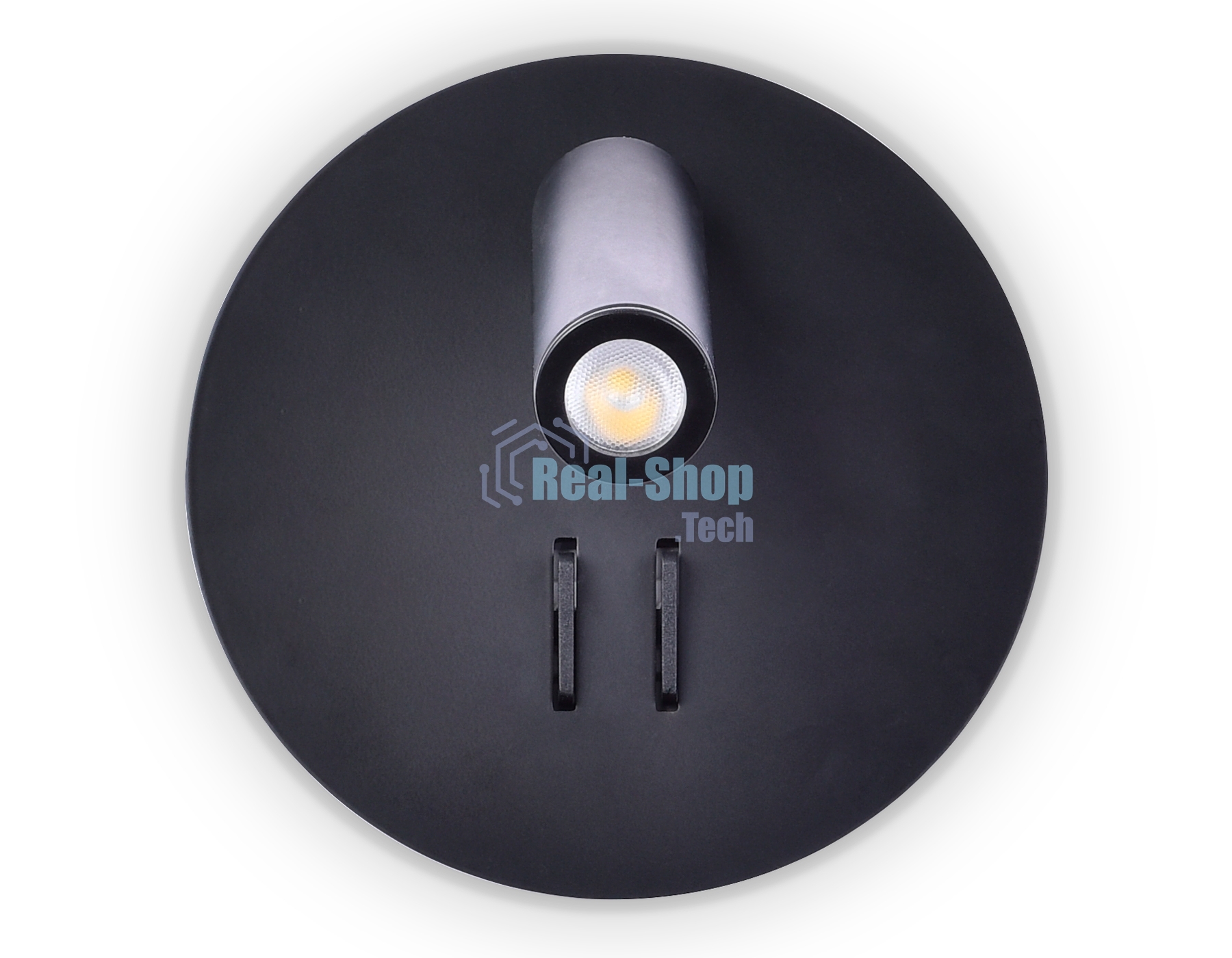 Настенный светильник FW252 SBK черный песок LED 4200K+3000K 6W+1W D140*110