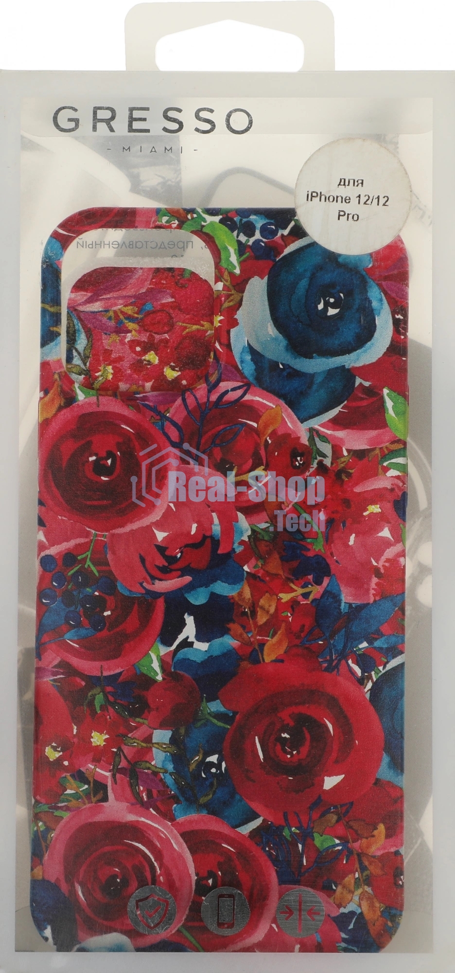 Чехол (клип-кейс) Gresso Air для Apple iPhone 12/12 Pro прозрачный/рисунок gr17aaae9072