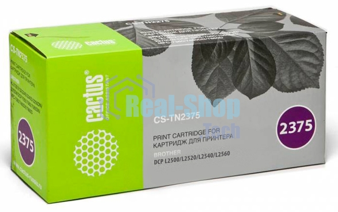 Картридж лазерный Cactus CS-TN2375 черный (2600 стр.) для Brother DCP L2500/L2520/L2540/L2560