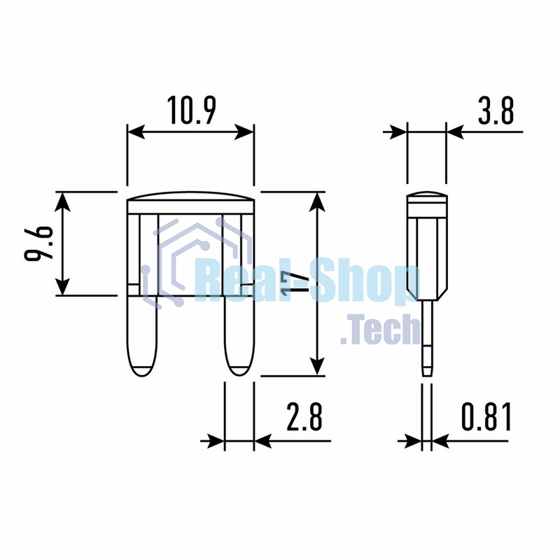 Предохранитель автомобильный Rexant 
