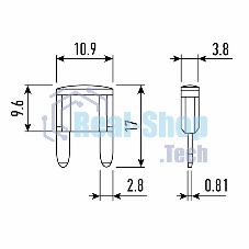 Предохранитель автомобильный Rexant 