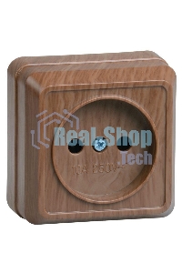 Розетка 1-м ОП Октава 10А IP20 без заземл. дуб ИЭК ERO10-K04-10-DC