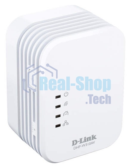 Беспроводной PowerLine-адаптер D-Link DHP-W310AV N300 с поддержкой HomePlug AV